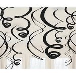 Black Swirl Decor