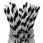 Black Paper Straws 10ct