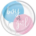 Gender Reveal Party Round 9" Dinner Plates  8ct
