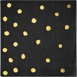 Black Velvet Polkadot Plate