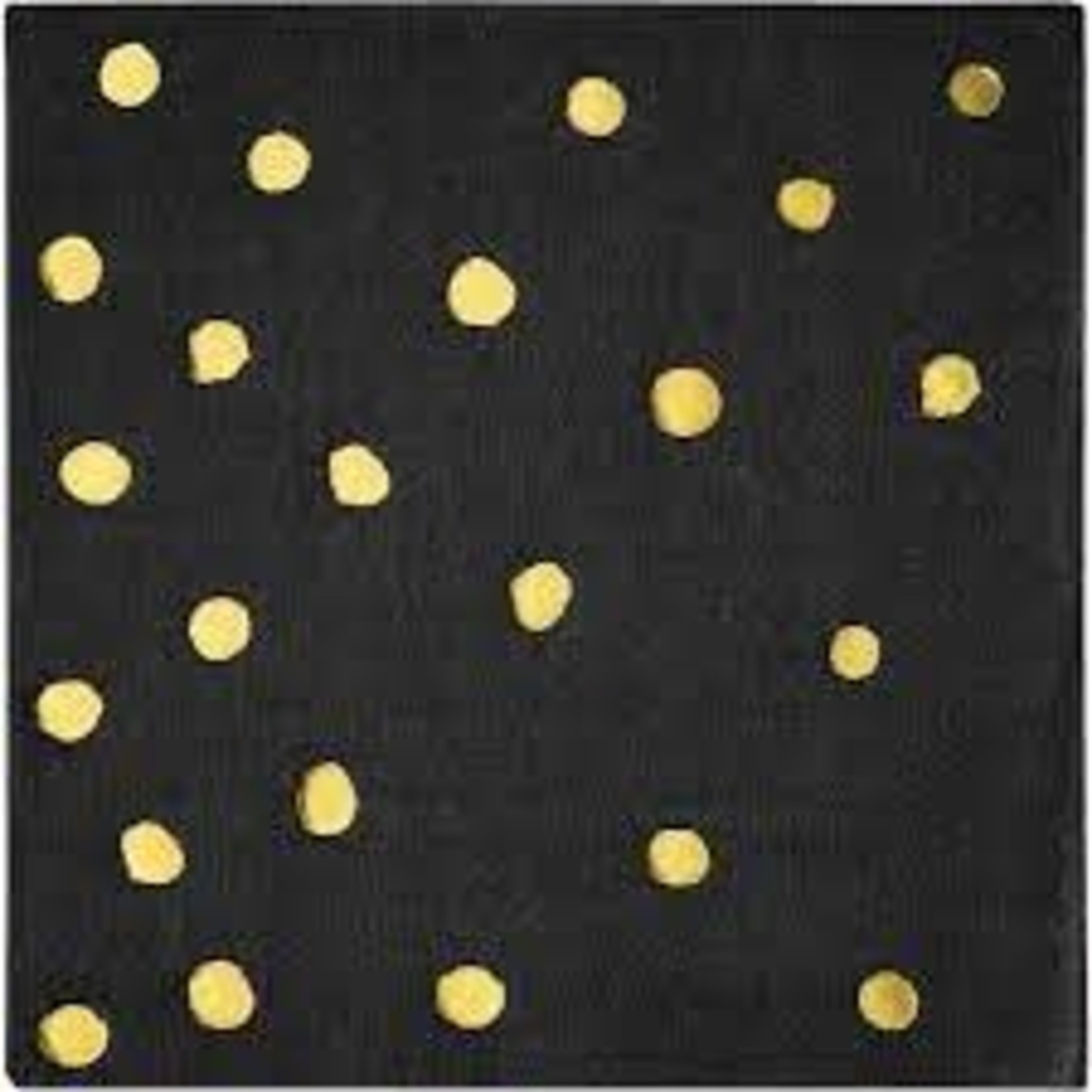 Black Velvet Polkadot Plate