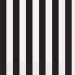 Stripes Black and White Napkins
