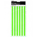 Green WhiteStripes Plastic Bags