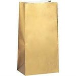 Gold Metallic Bag 10ct