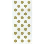 Clear Bag Gold Dots 20ct