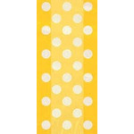 Yellow White Dots Plastic Bags