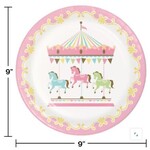 Carousel 9" Plates 8ct
