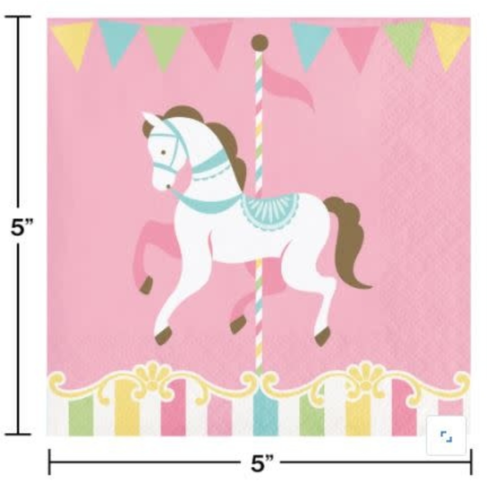 Carousel Napkins 16ct