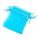 Organza Pouch Blue 6"x9"