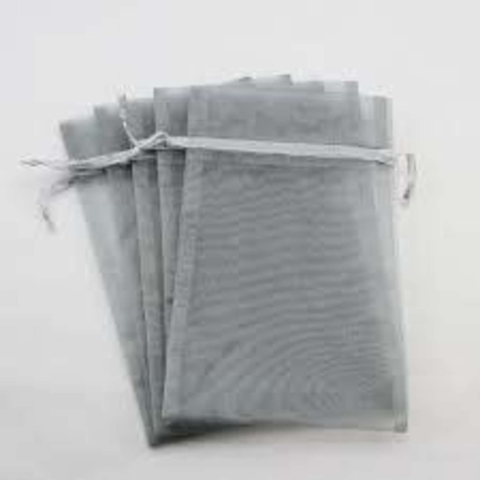 Organza Pouch Silver 2.5"x12"