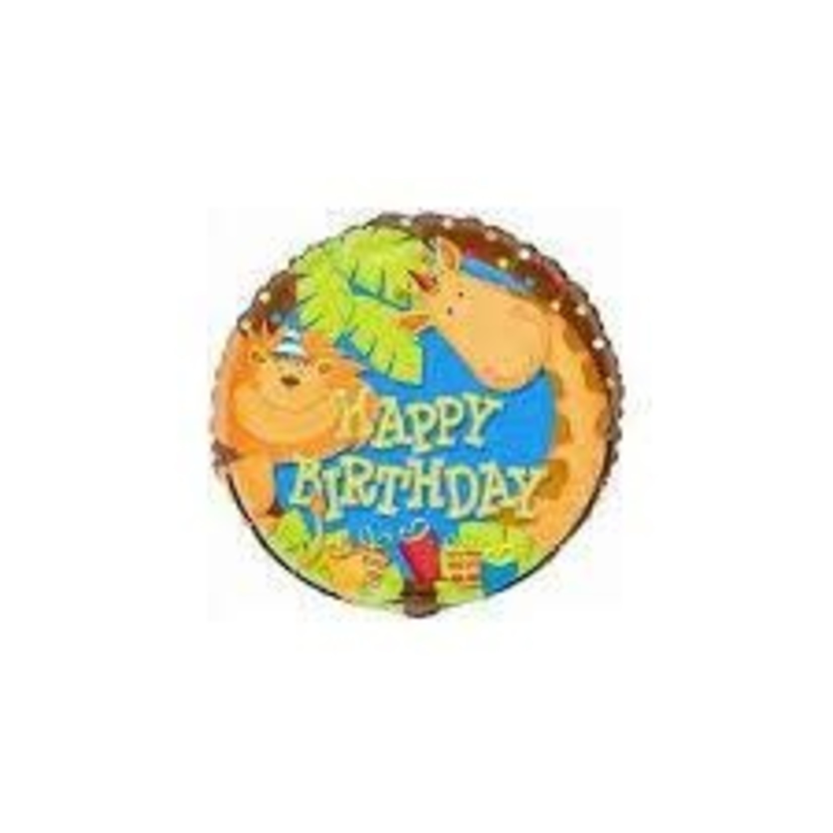 18" Jungle Happy Bday Balloon