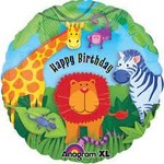 Anagram 18" Jungle Happy Bday Balloon