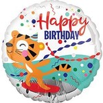 Anagram 18" Happy Tiger Bday Balloon
