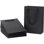 Black Mini Gift Bags 12ct 6x6
