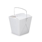 Mini White Take Out  Boxes 12pcs