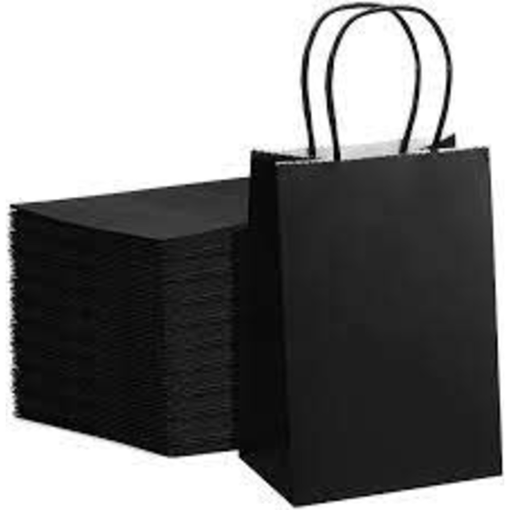 5" X 8 Kraft Bag Black DZ