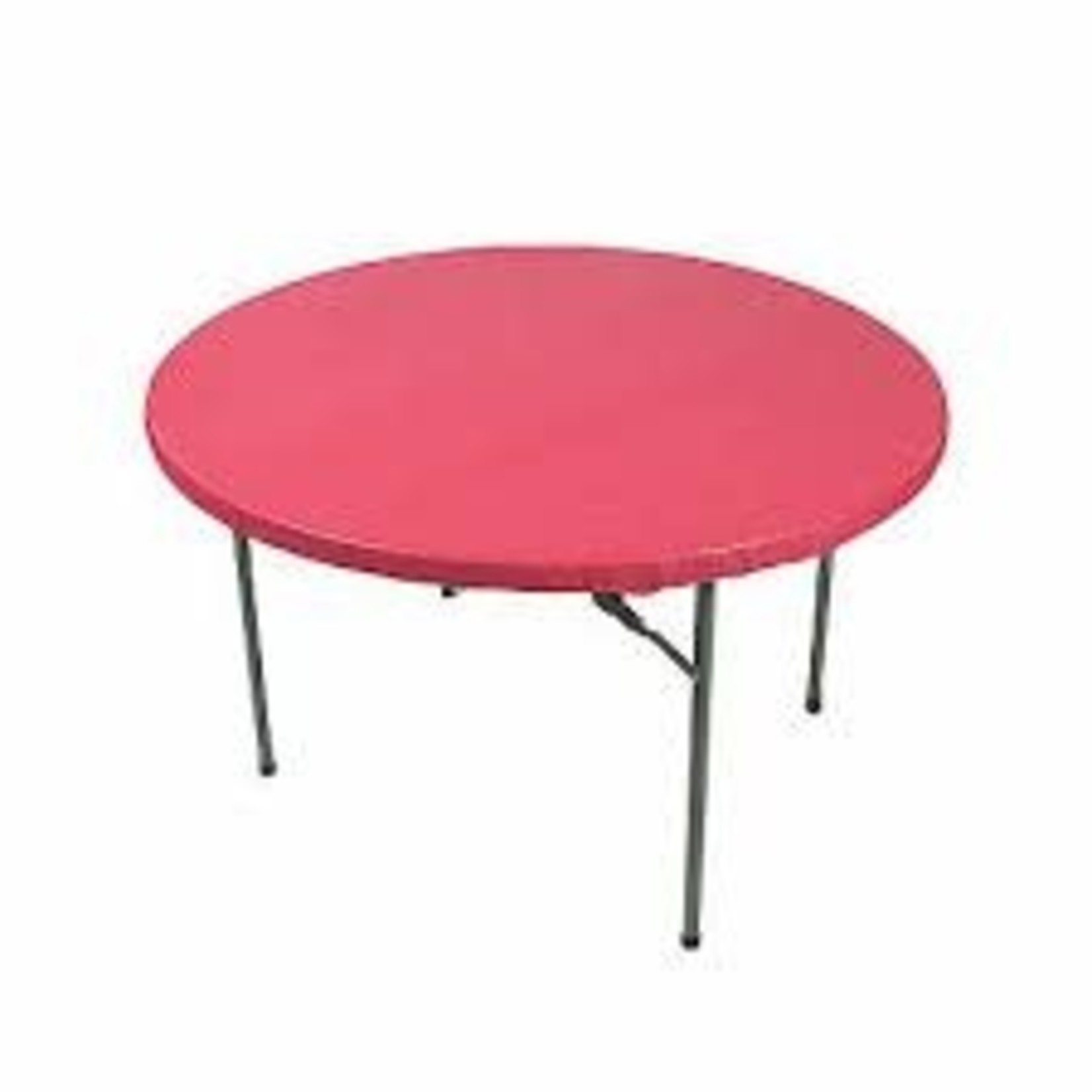 Red Stay Put Table Cover 60in Round