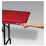 Red Stay Put Table Cover Rectangular