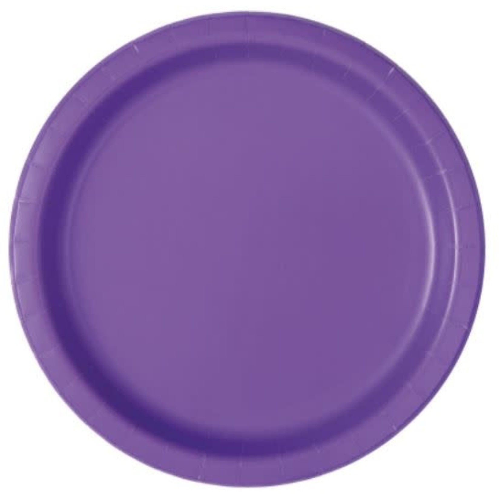 Neon Purple Solid Round 9" Dinner Plates  16ct