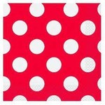 Red White Dot Napkins