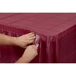 Burgundy Table Skirt