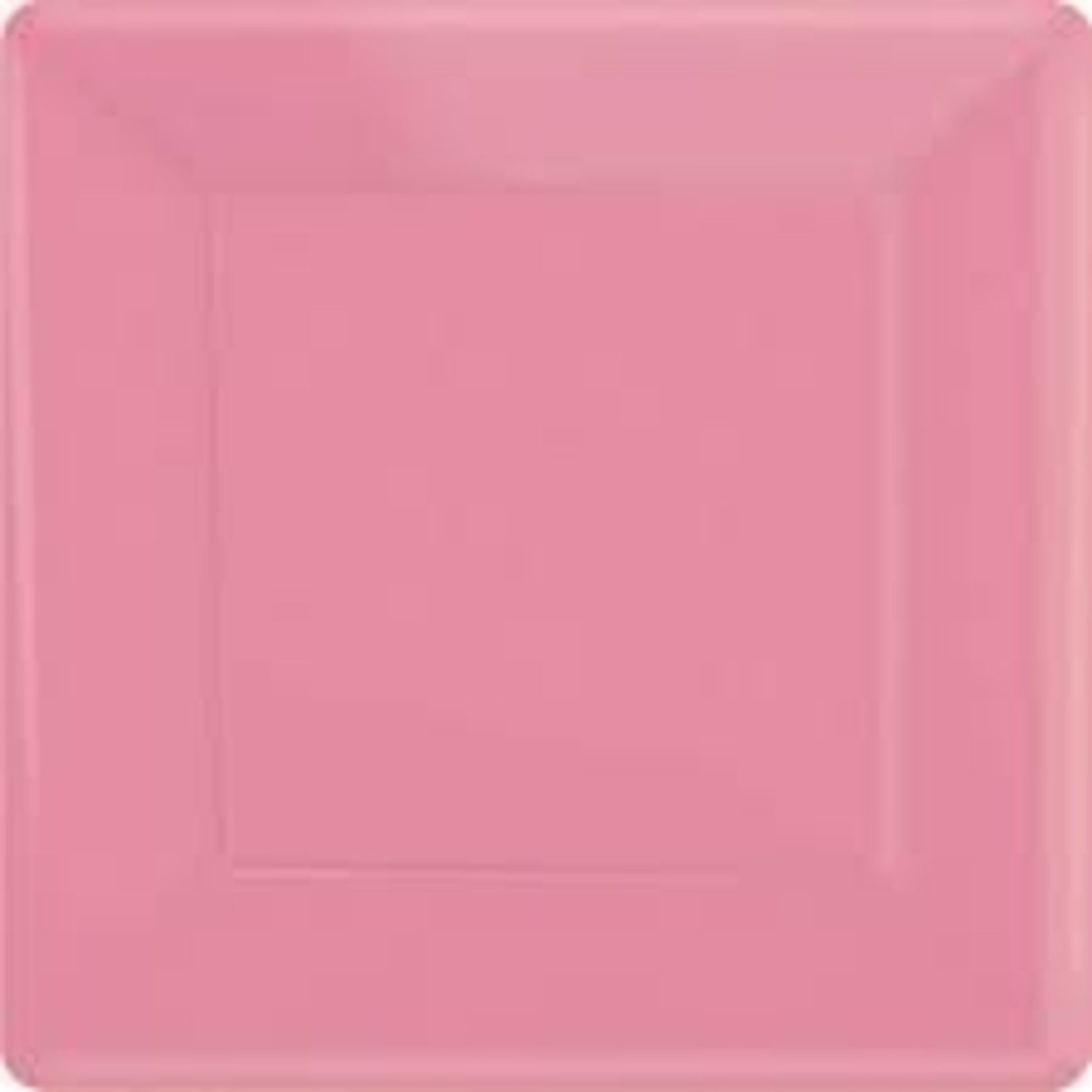 Light Pink 7.25" Square  Plates 10 pc