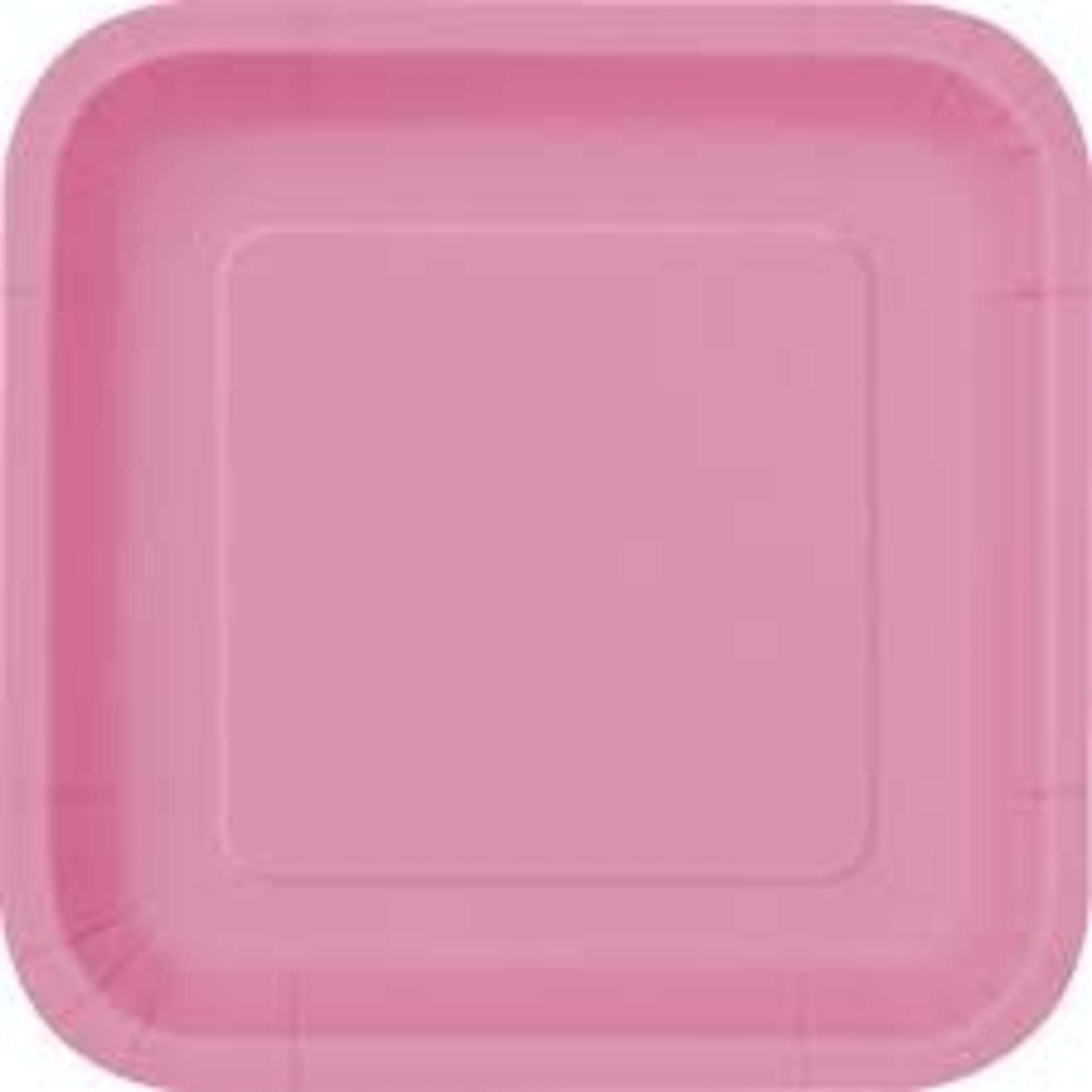 Hot Pink Square Plates 14ct
