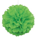 Lime Green Solid 16" Hanging Tissue Pom Pom