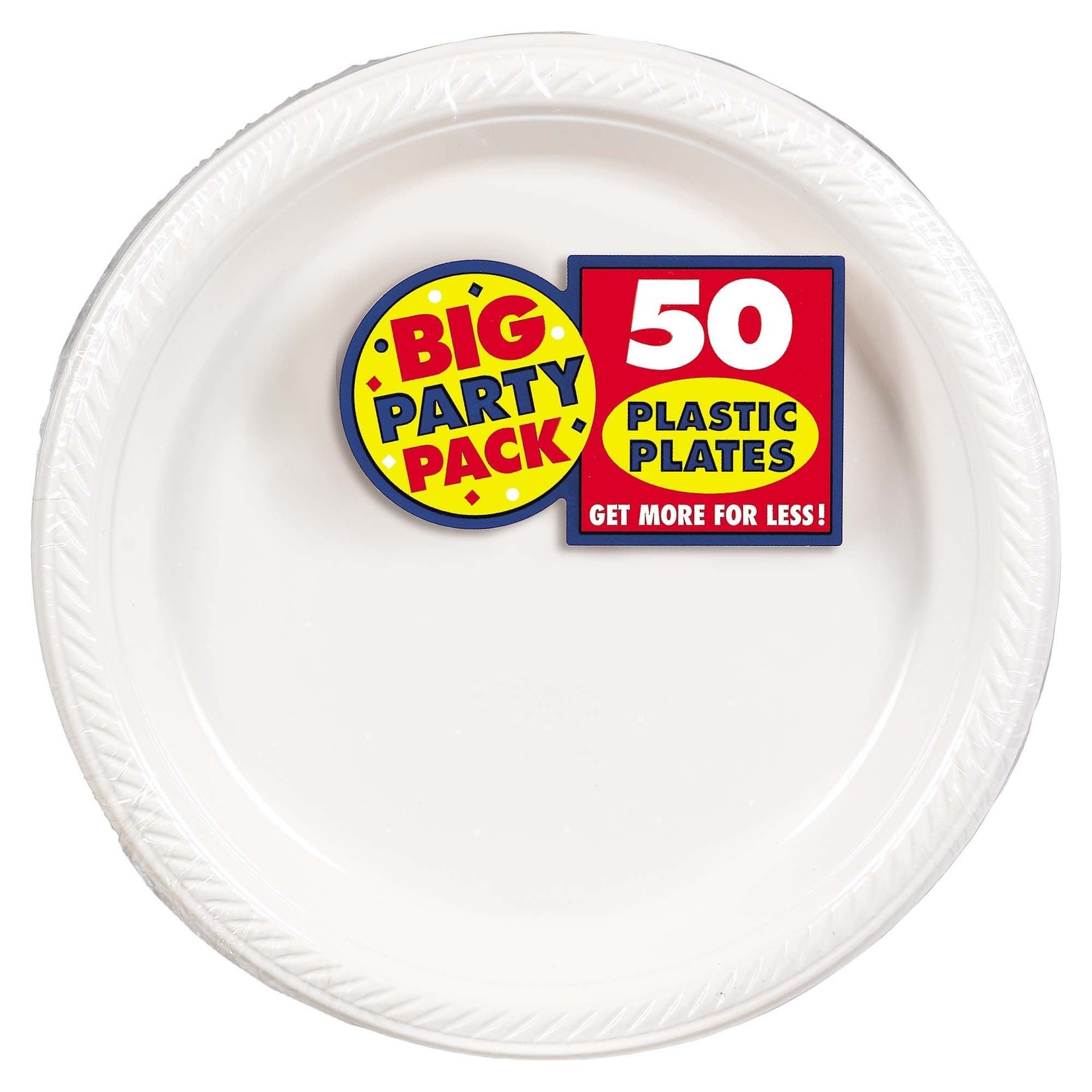10" Round White Big Party Pack Plates