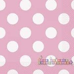 Pink White Dot Napkins