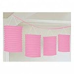 Light Pink Paper Lantern Garland