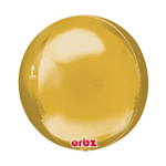 16" Gold Orbz Balloon