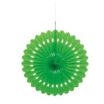 Lime Green Solid 16" Tissue Paper Fan