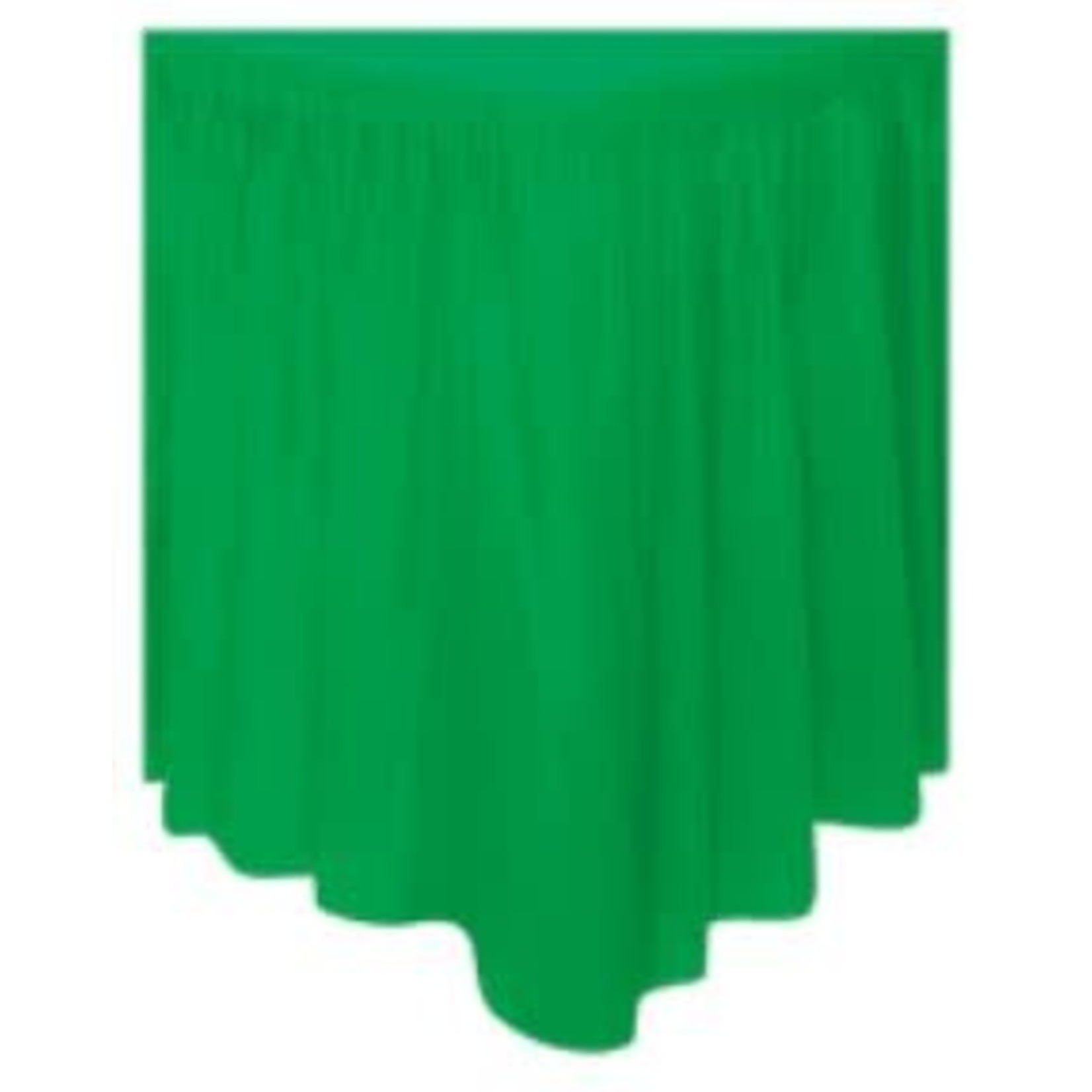Emerald Green Solid Plastic Table Skirt  29"x14ft