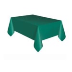 Forest Green Solid Rectangular Plastic Table Cover  54" x 108"