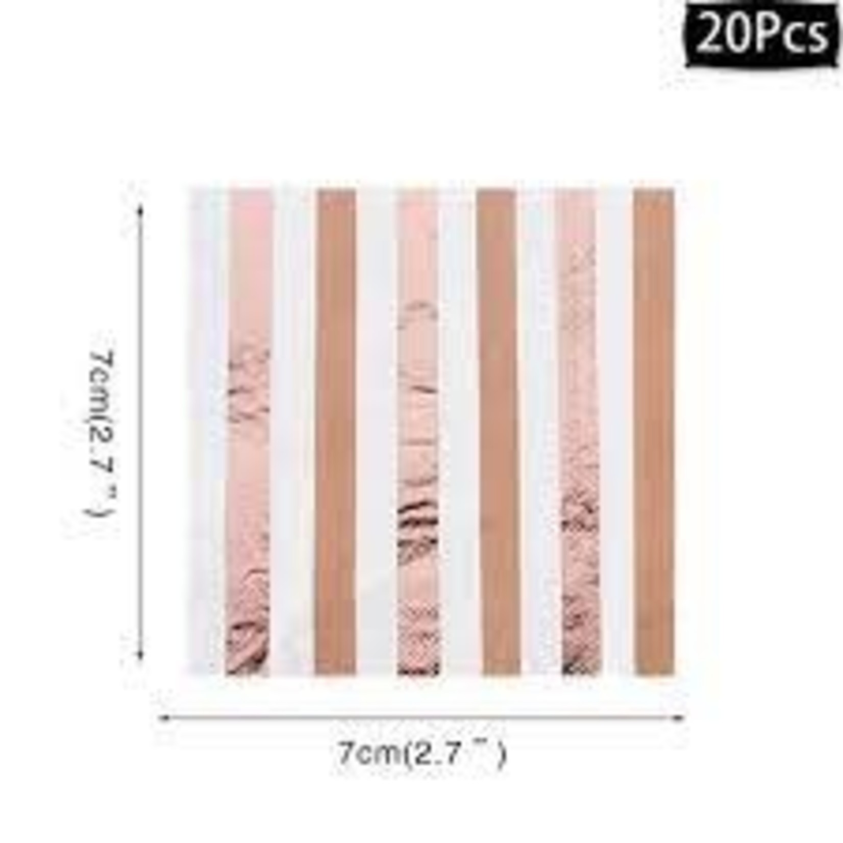 Rose Gold Stripe Napkin