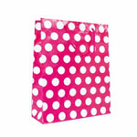 Hot Pink White Dots Gift Bags