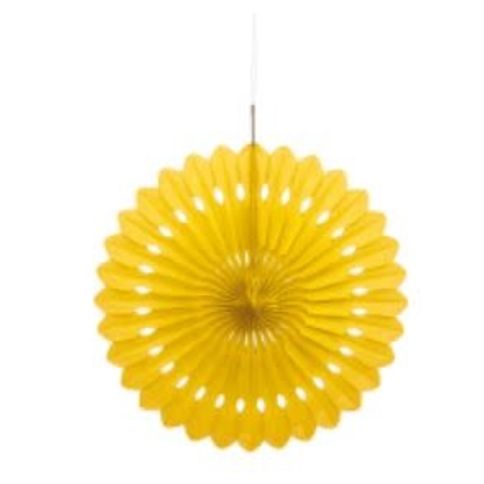 Sunflower Yellow Solid 16" Tissue Paper Fan