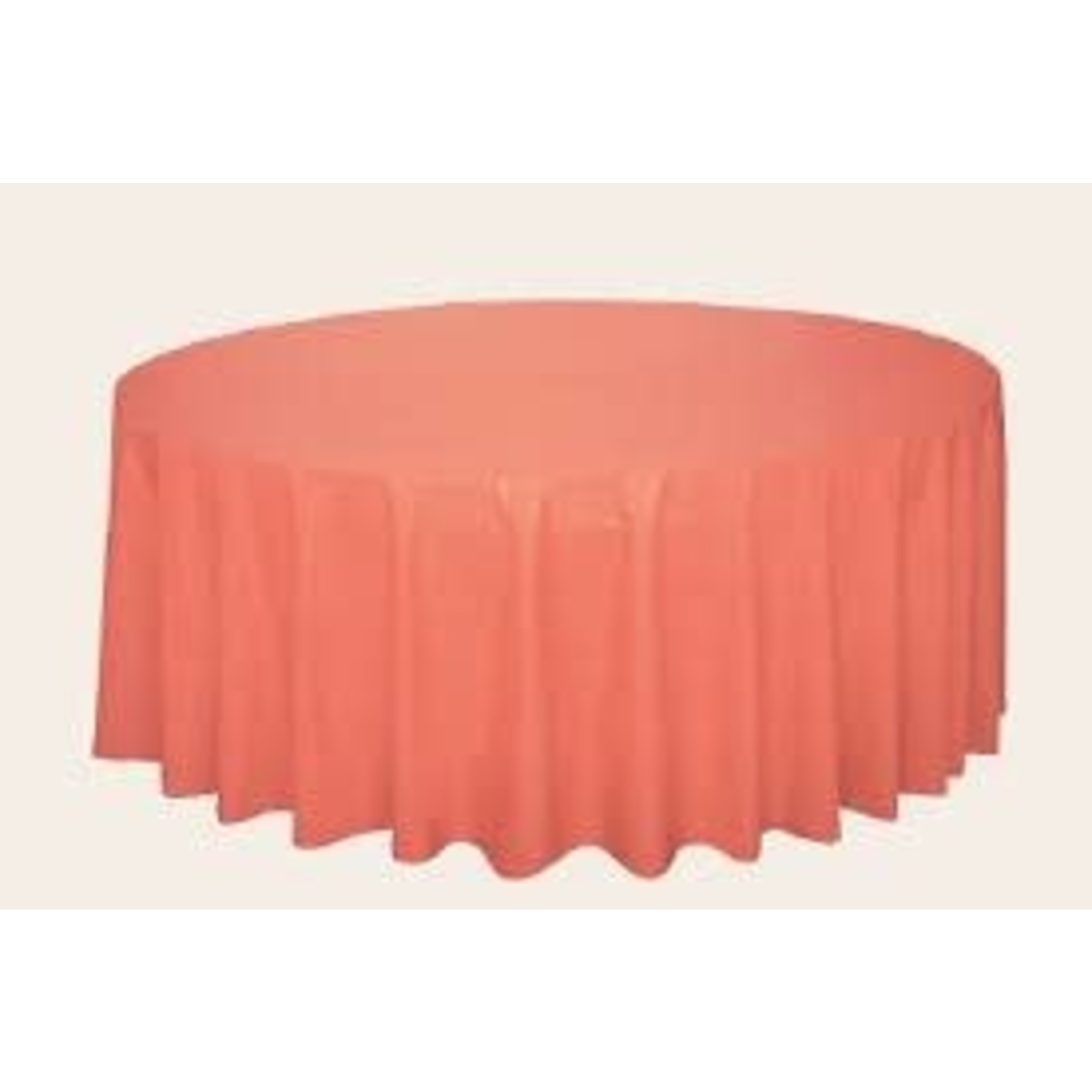 Orange Coral Table Cover Round