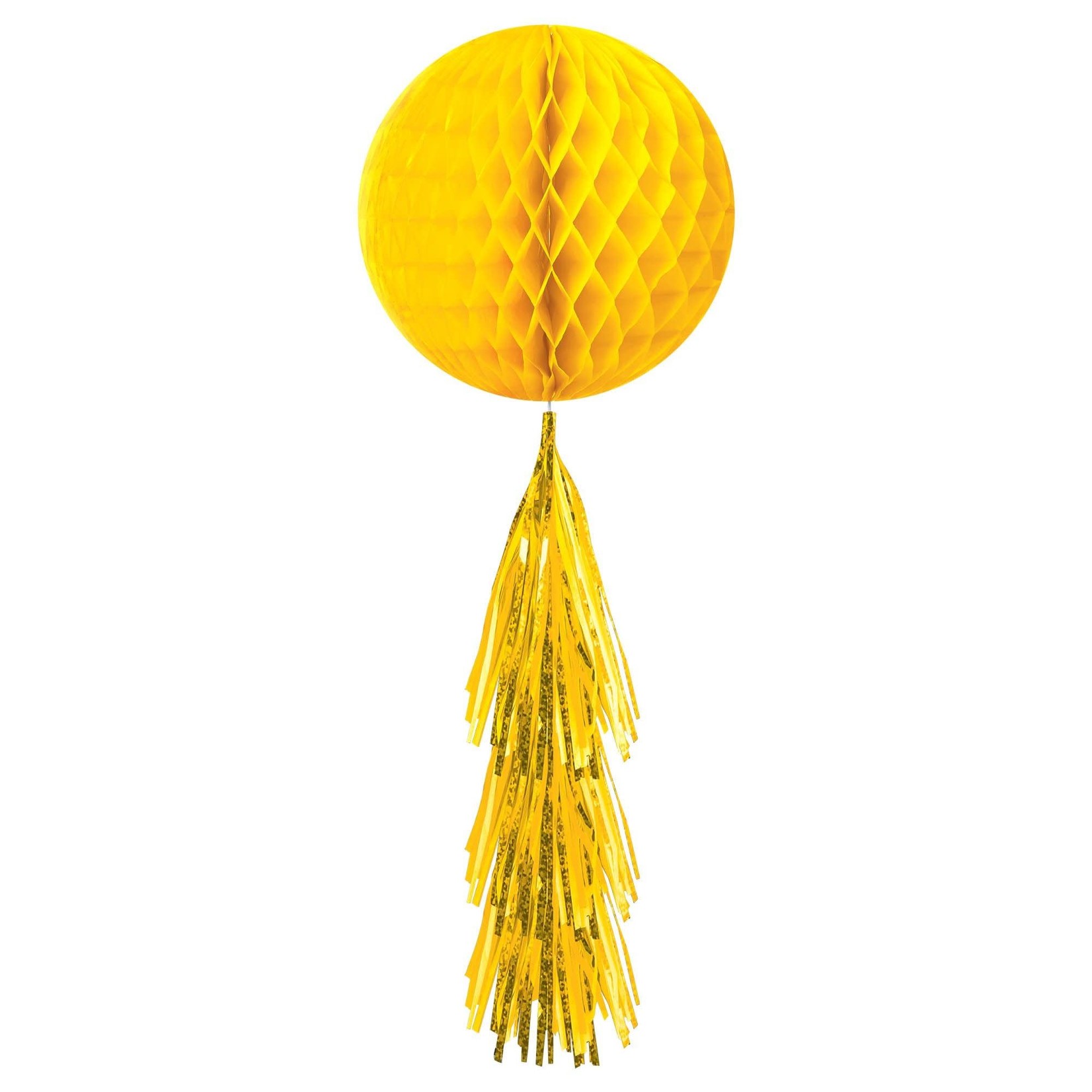Honeycomb Ball w/ Tail - Yellow Sunshine