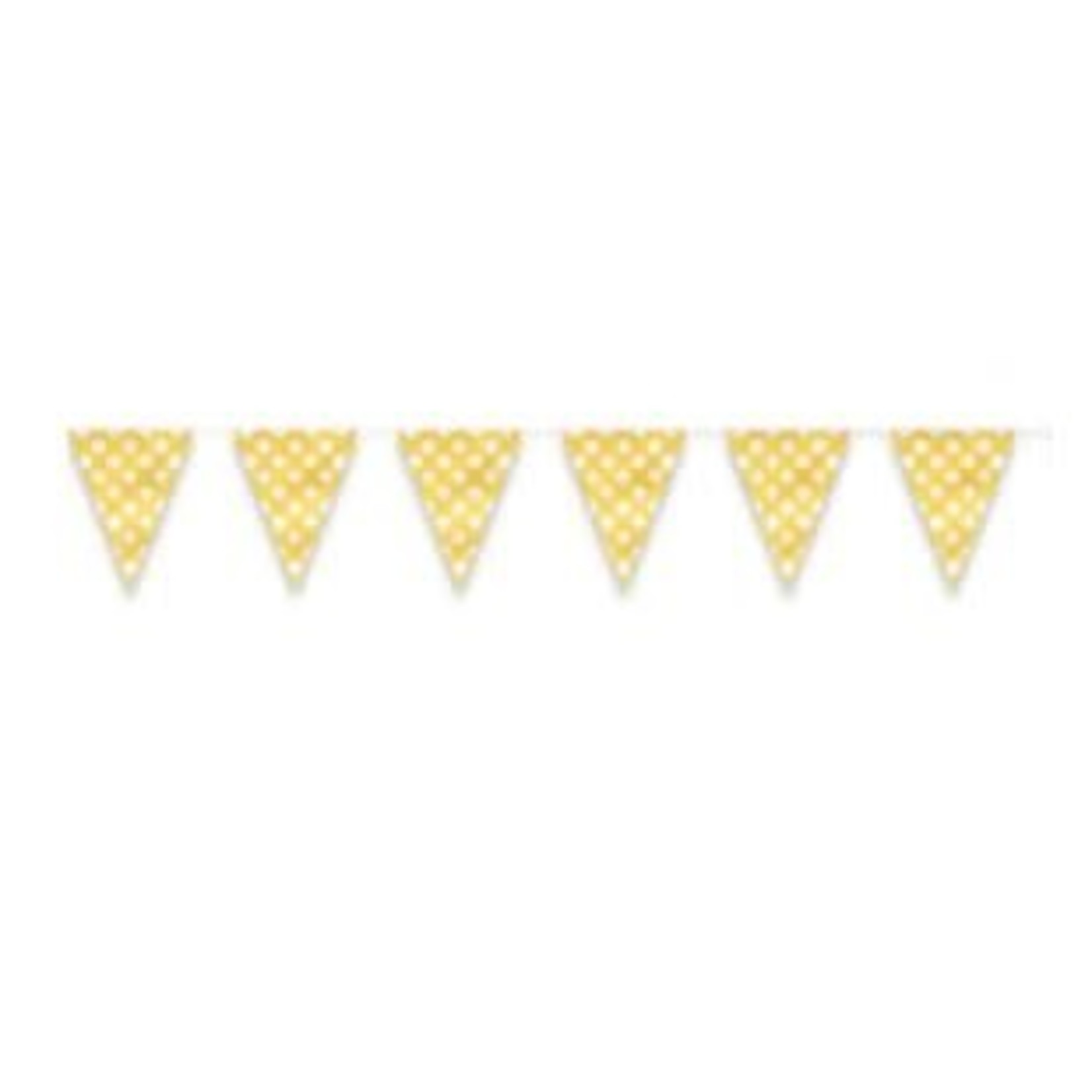 Sunflower Yellow Dots Flag Banner  12ft