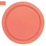 Coral Round Cake Plates