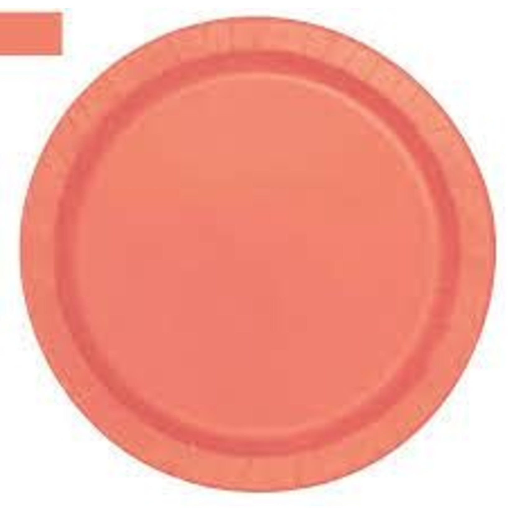 Coral Round Cake Plates