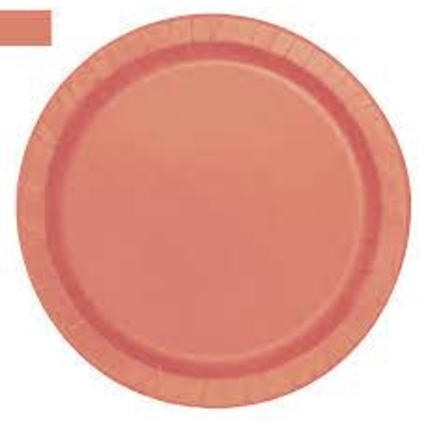 Coral Round Plates 16ct