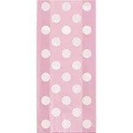 Light Pink White Dot Candy Bags