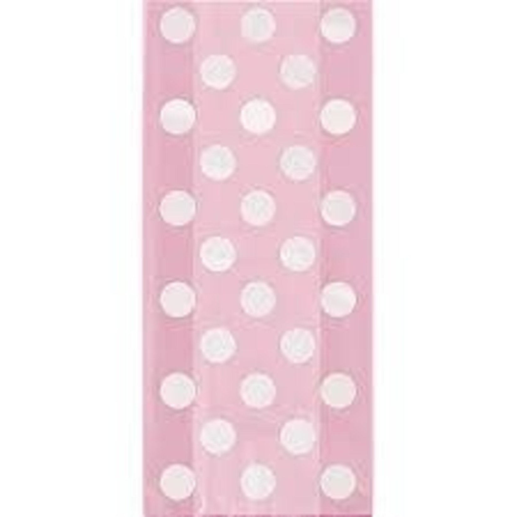 Light Pink White Dot Candy Bags