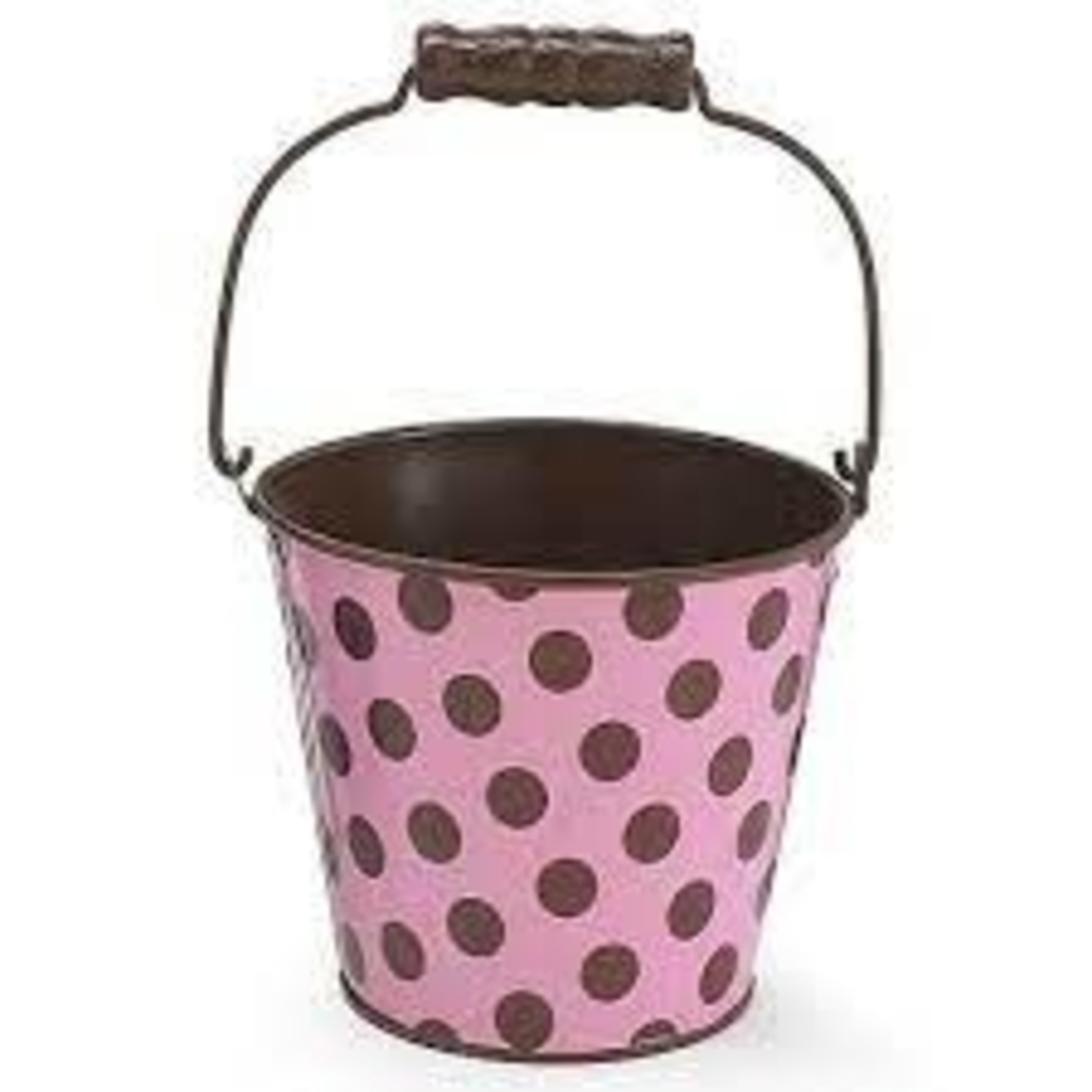 Pink Brown Dot Bucket