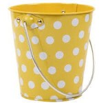 Yellow White Dot Bucket