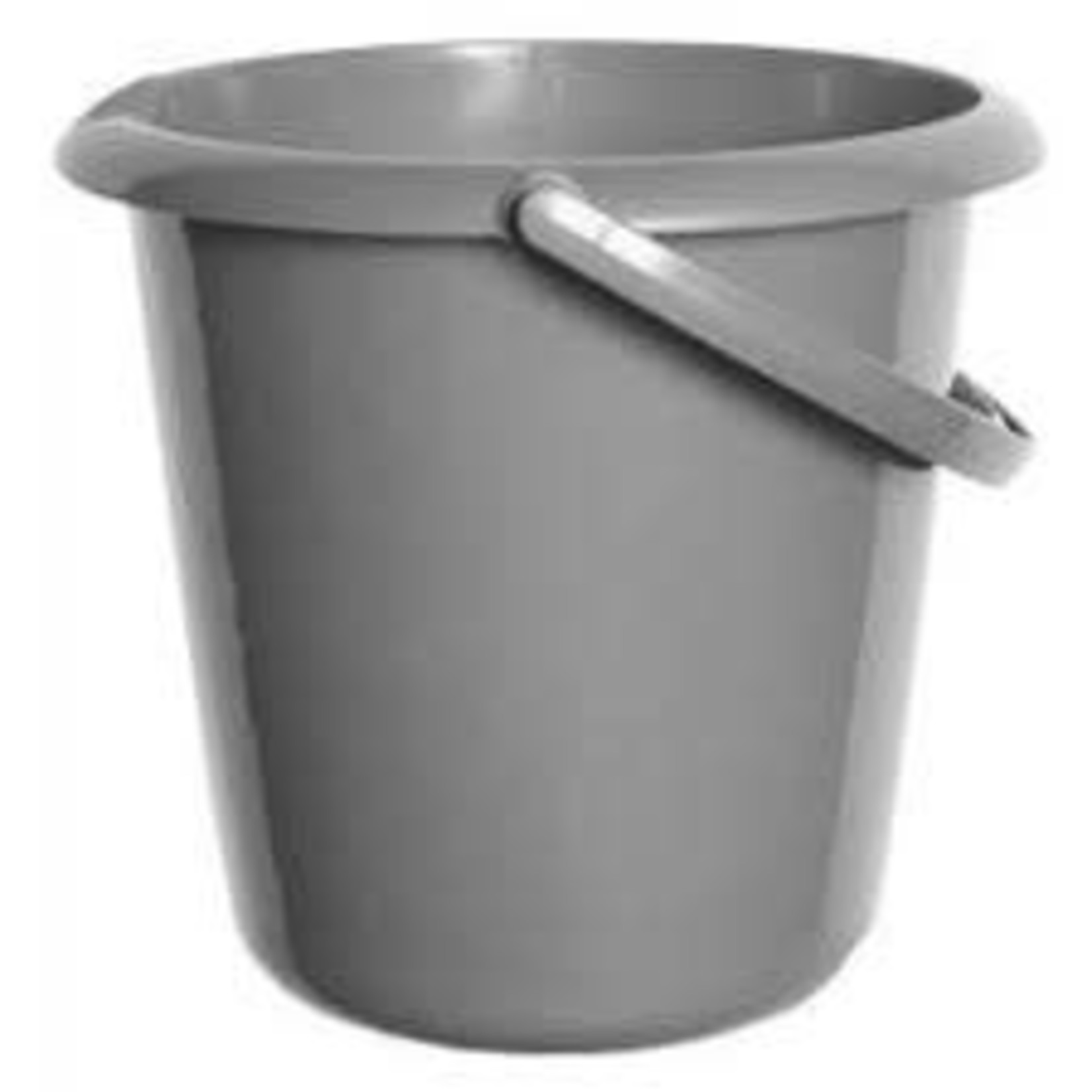 Silver Plastic Bucket