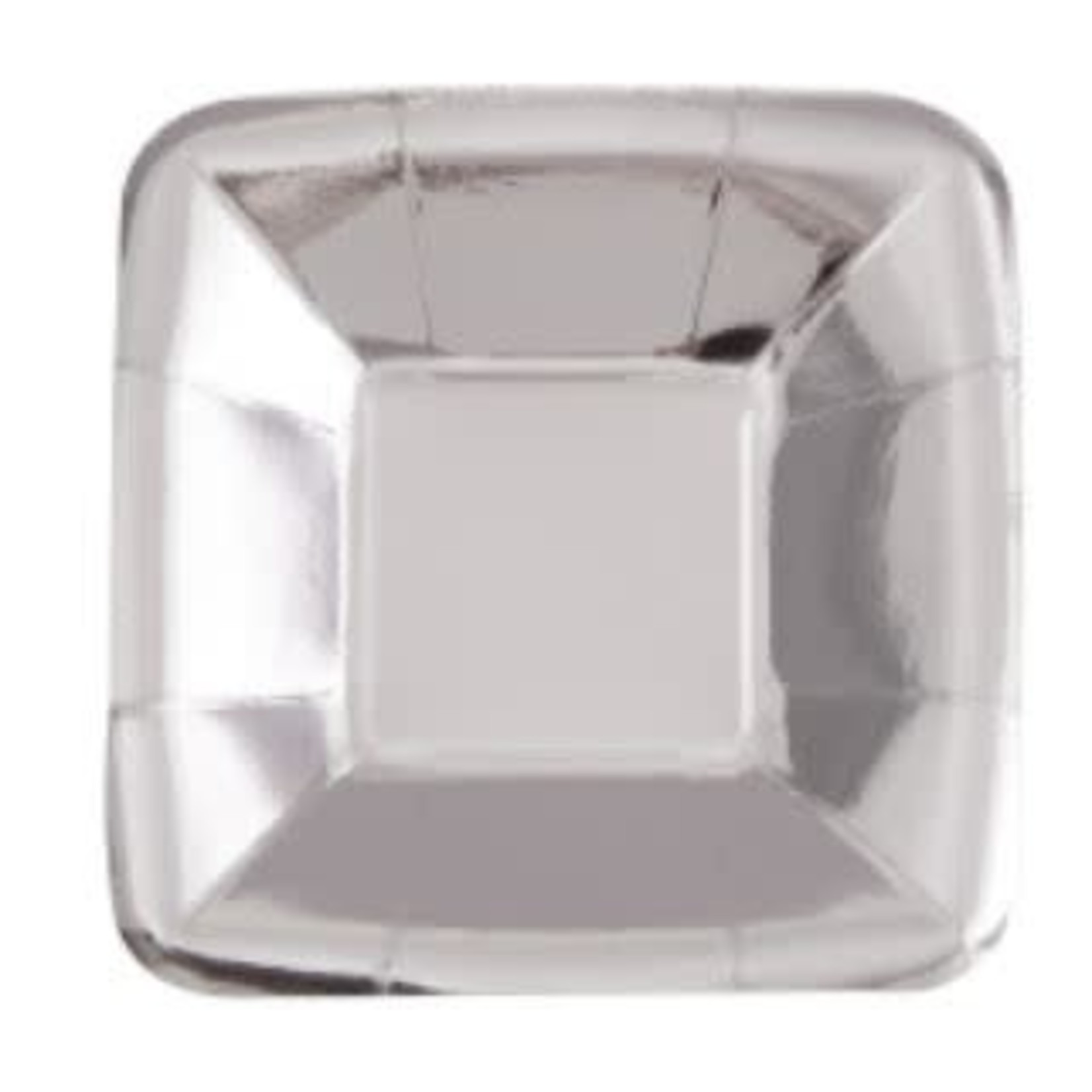 Silver Foil Square 5" Appetizer Plates  8ct - Foil Board